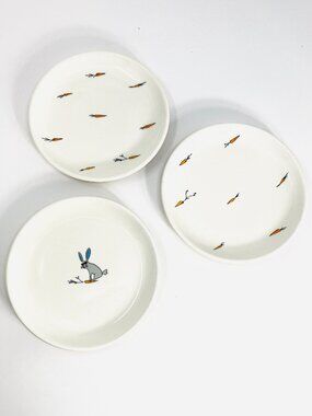 Retired [Lot of 3] Jack's Carrots by Magenta 6" Appetizer Plates Dessert